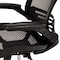 Flash Furniture Black Mid-Back Mesh Office Chair with Flip-Up Arms BL-8801X-BK-GG - alternate 7
